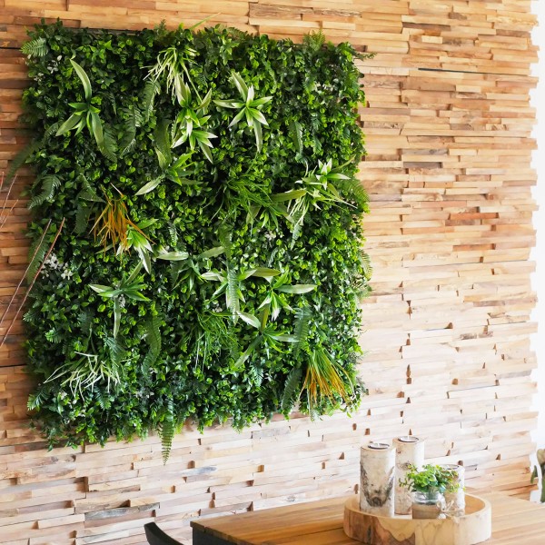 Mur vegetal artificiel Savane au M Prix et budget d’un mur artificiel : guide complet