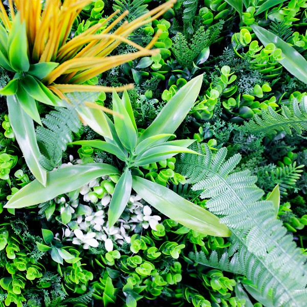 Mur vegetal artificiel Savane au M² Aménagement rapide : pose d’un mur artificiel sans outils complexes