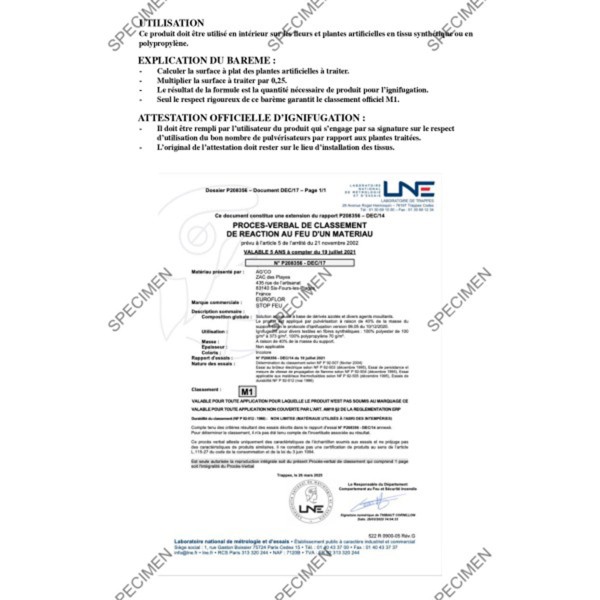 spray ignifuge professionnel Ag’Co