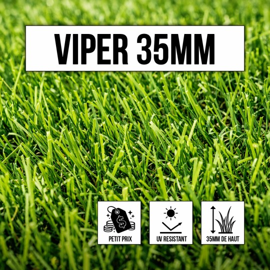 Gazon synthétique petit prix 35mm Viper / Boxter