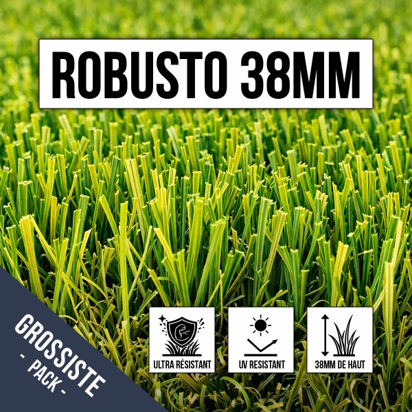 Robusto 38mm Gazon synthétique ultra résistant