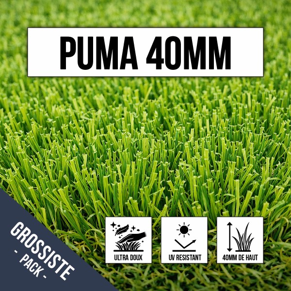 Gazon synthétique ultra doux 40mm Puma / Velvet