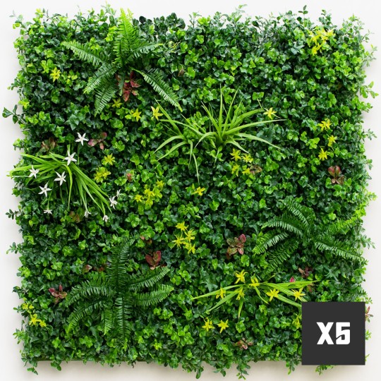 Lot de 5 m² mur vegetal artificiel Vegetal Chic