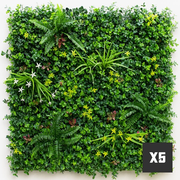 Lot de 5 m² mur vegetal artificiel Vegetal Chic