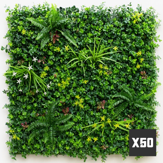 Lot de 50 m² mur vegetal artificiel Vegetal Chic