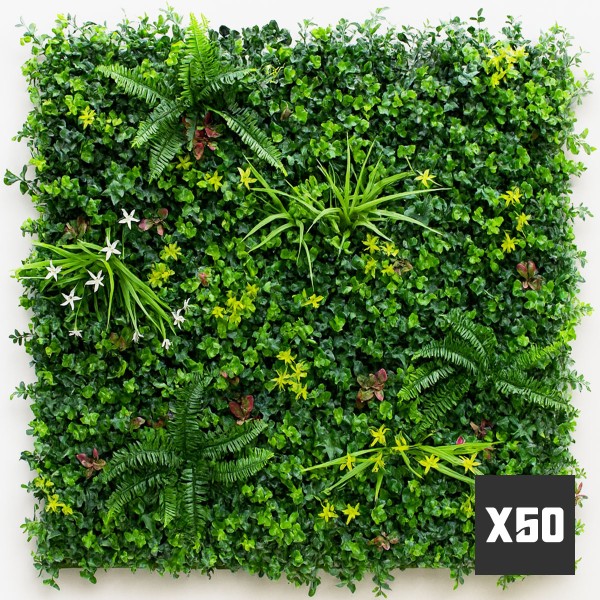 Lot de 50 m² mur vegetal artificiel Vegetal Chic