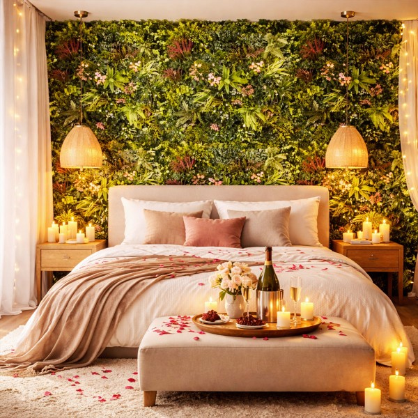 Love Room lot 50 m² mur vegetal artificiel