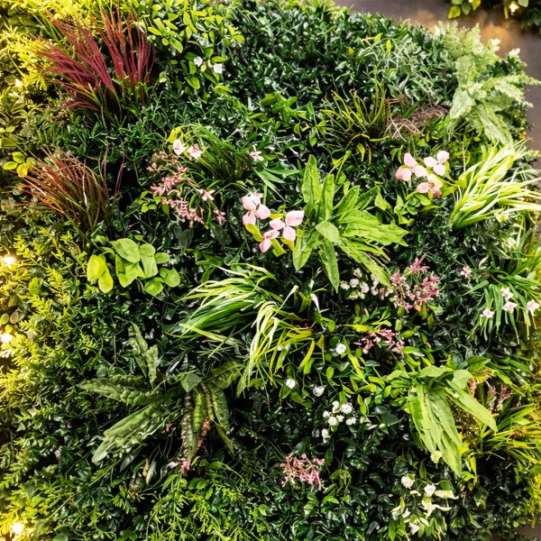 Lot 50 m² mur artificiel vegetal Love Room