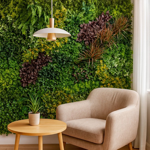 Lot 50 m² mur artificiel vegetal Life