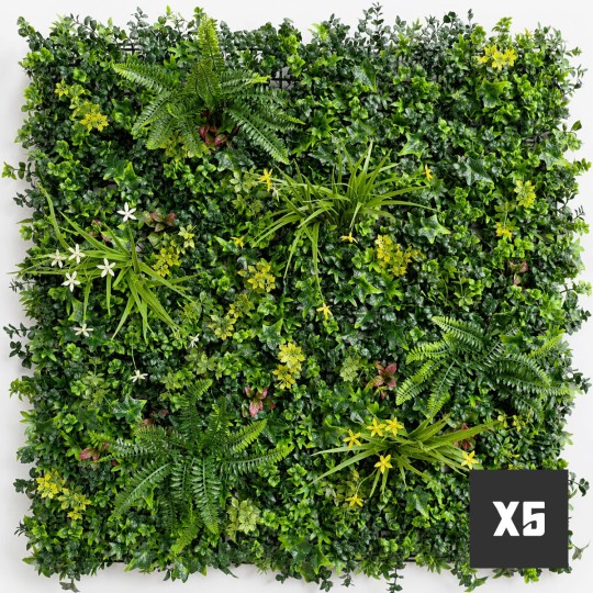 Lot de 5 m² mur vegetal artificiel Vegetal Chic