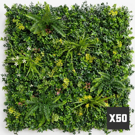 Lot de 50 m² mur vegetal artificiel Vegetal Chic