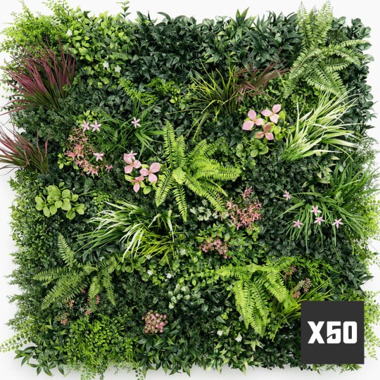 Lot de 50 M² Mur Vegetal Artificiel Love room