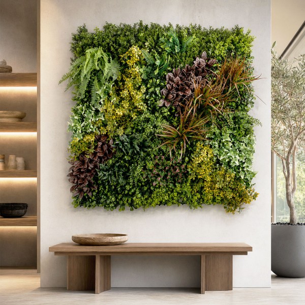 Lot 50 m² mur artificiel vegetal Life