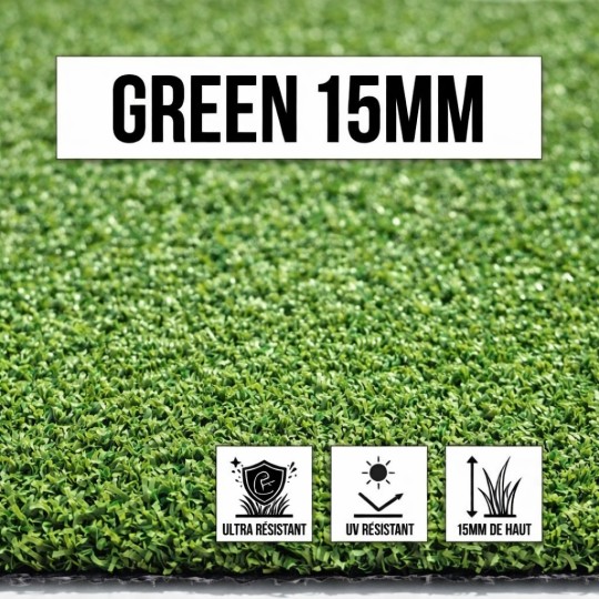 gazon synthetique practice de golf 15mm