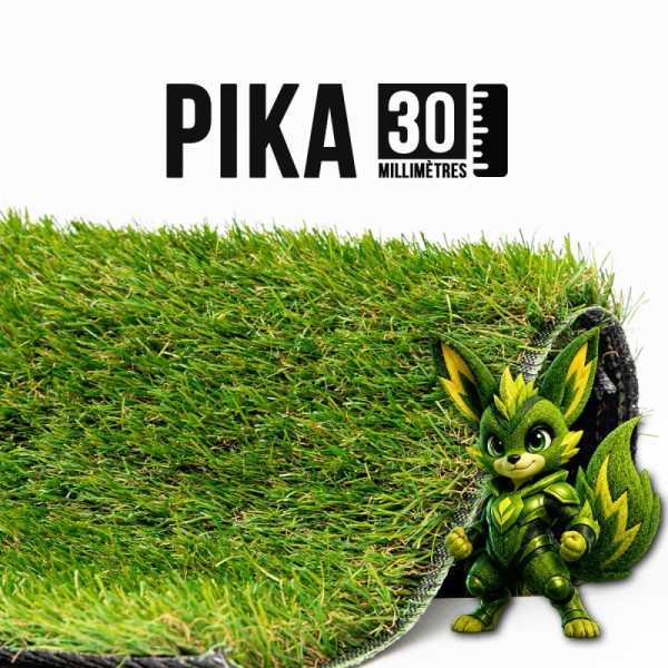 Pika 30 mm gazon synthétique économique en largeur 2 m