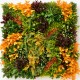 Mur Végétal Artificiel Amazone Automne 1 x 1 m