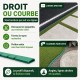 Profil VertEdge découpé pour suivre une courbe autour d’une dalle