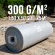 Rouleau géotextile 300 g/m² professionnel 1,5 × 50 m – 75 m²