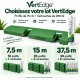 Lots VertEdge : 10, 20 ou 50 profils de 75 cm et 1, 2 ou 5 cartouches de 290 ml