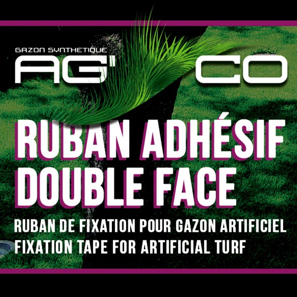 Bande double face 10M gazon synthétique