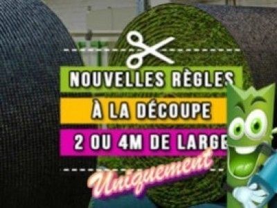 Nouveauté dans le gazon synthétique à la coupe