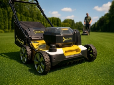 Brosseuse sans fil Garland pro pour gazon synthétique, autonomie 200 m² par charge