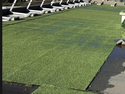 Quelle solution pour un gazon synthétique sur toit- Geotextile drainant ou drain panel