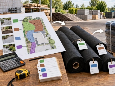 Stock de géotextile professionnel : convertir vos chantiers en rouleaux et palettes
